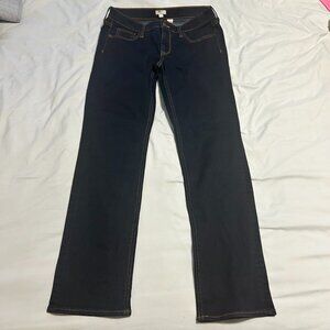 J.Crew Stretch Denim Jeans Women’s Size 27/31 Dark Wash Straight Bootcut